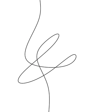 Artwork thumbnail, Abstract Single Line Drawing by OneLinePrint