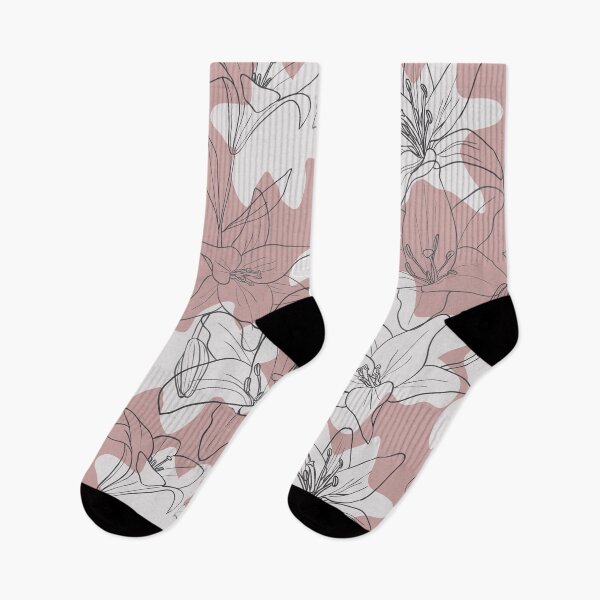 Item preview, hand drawn lily flowers  designed and sold by mashmosh.