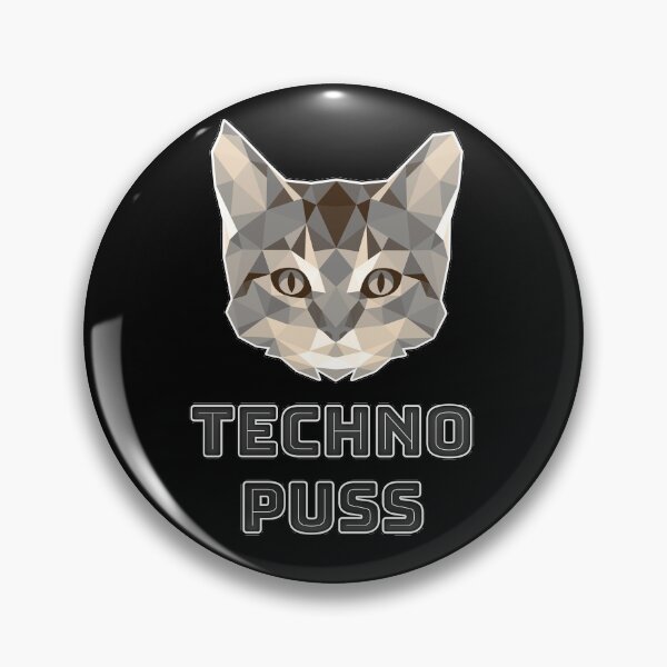 Item preview, Cute Tabby Techno Cat designed and sold by NoMatterLab.