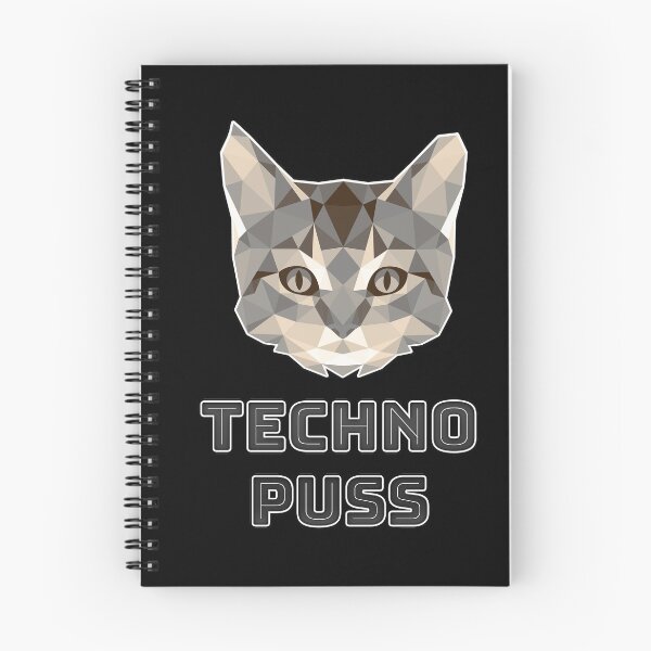 Item preview, Cute Tabby Techno Cat designed and sold by NoMatterLab.