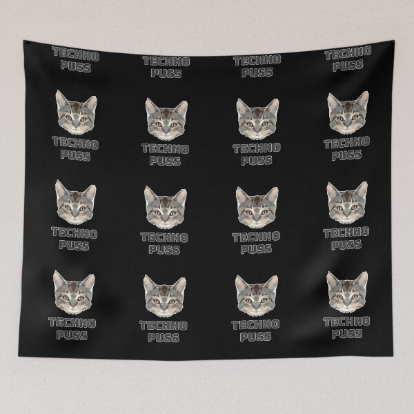 Item preview, Cute Tabby Techno Cat designed and sold by NoMatterLab.