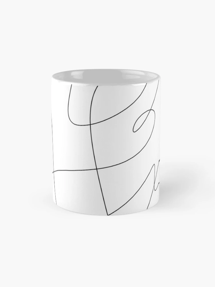 Thumbnail 4 of 6, Coffee Mug, Abstract Single Line Drawing designed and sold by OneLinePrint.