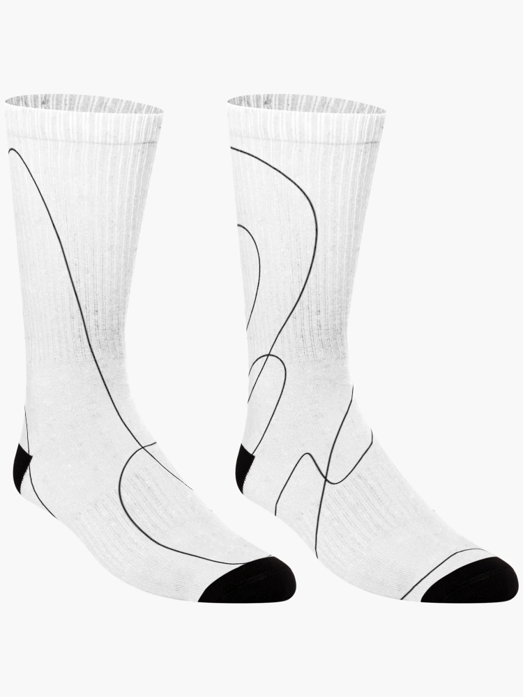 Thumbnail 3 of 5, Socks, Abstract Single Line Drawing designed and sold by OneLinePrint.