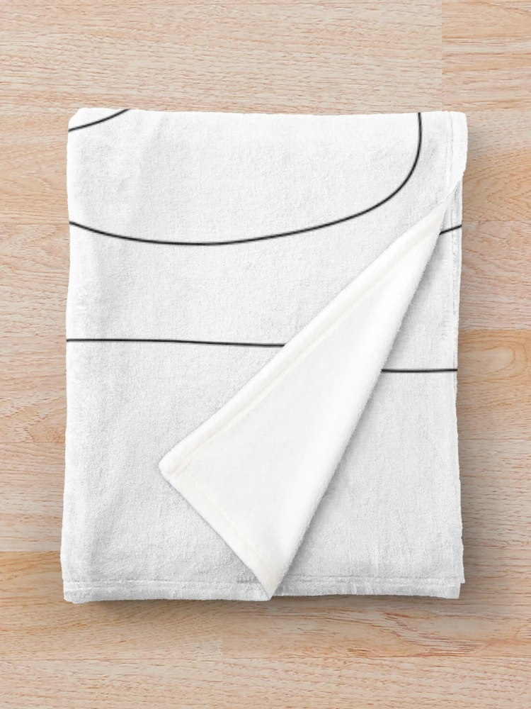 Thumbnail 3 of 6, Throw Blanket, Abstract Single Line Drawing designed and sold by OneLinePrint.