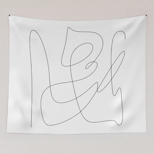 Item preview, Abstract Single Line Drawing designed and sold by OneLinePrint.