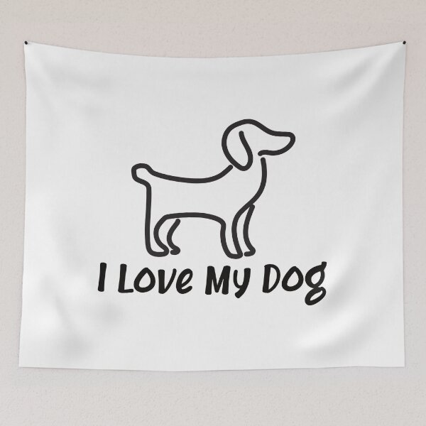 Item preview, I Love My Dog | Cute Dog Design designed and sold by Spektre-Co.