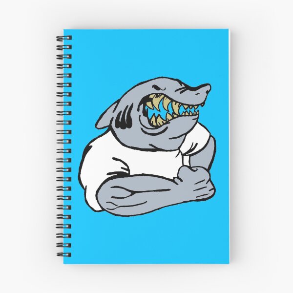 Item preview, Dibujo de ilustraciones personalizadas de tiburón de dibujos animados enojado designed and sold by Now-Thats-Crazy.
