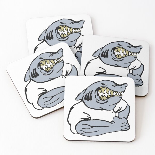 Item preview, Angry Cartoon Shark Custom Artwork Drawing designed and sold by Now-Thats-Crazy.
