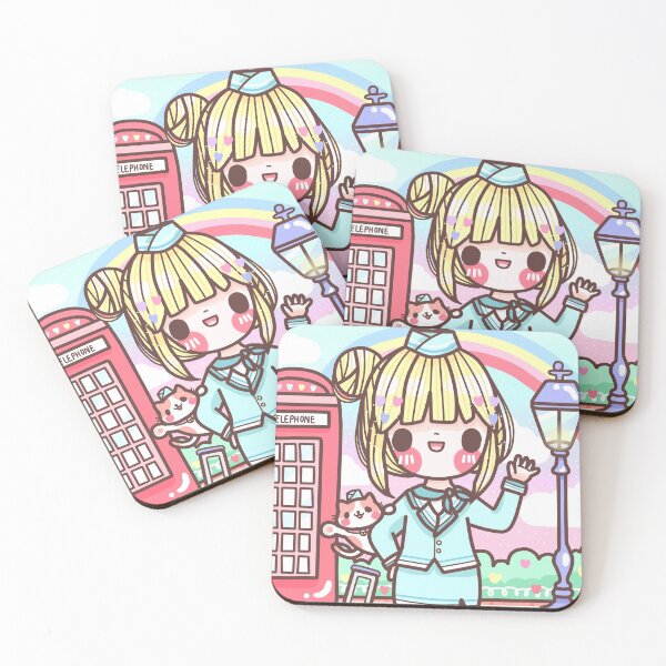 Item preview, air hostess girl with cat designed and sold by teenybrush.
