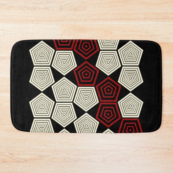 Item preview, Colour Pop Pentagons - Red & Cream designed and sold by LAEC-Shop.