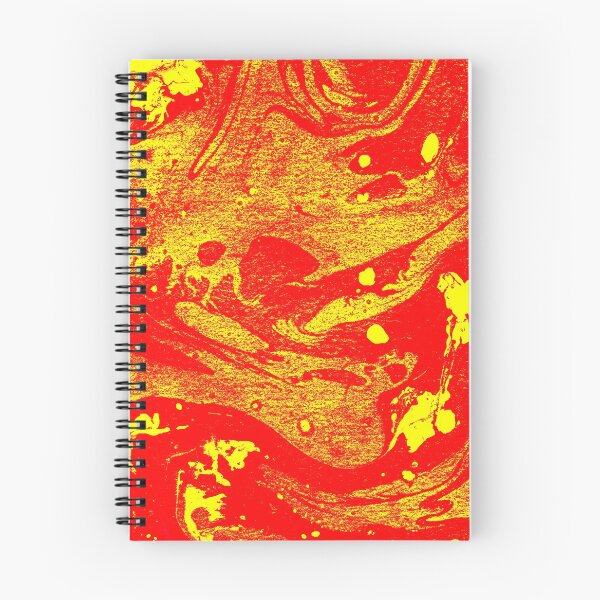 Item preview, Marble Inks on Canvas - Red and Yellow designed and sold by madtoyman.