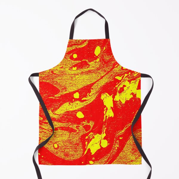 Item preview, Marble Inks on Canvas - Red and Yellow designed and sold by madtoyman.