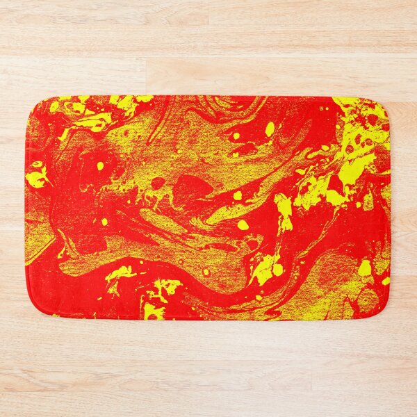 Item preview, Marble Inks on Canvas - Red and Yellow designed and sold by madtoyman.