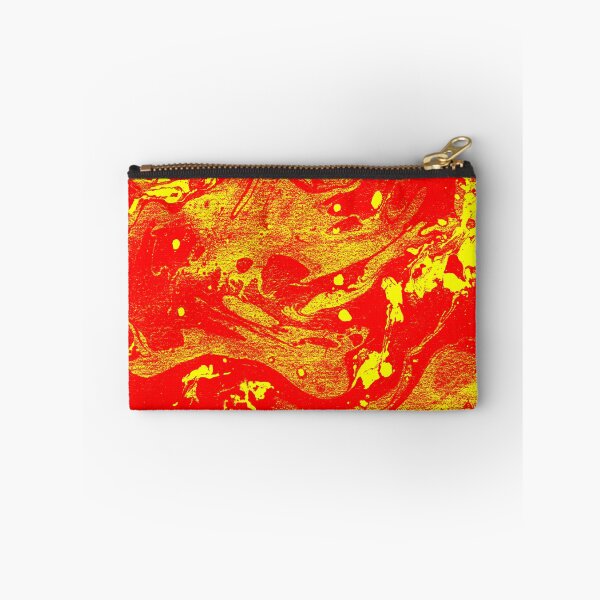 Item preview, Marble Inks on Canvas - Red and Yellow designed and sold by madtoyman.