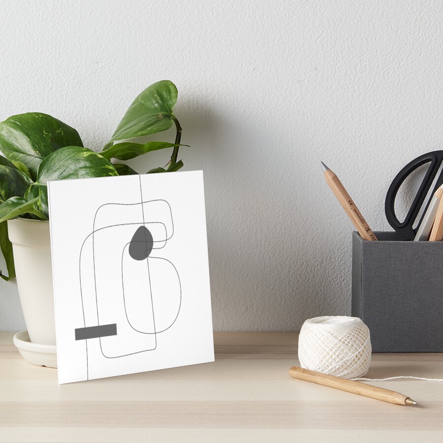 Item preview, Art Board Print designed and sold by OneLinePrint.