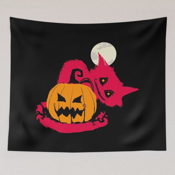 Item preview, Halloween, cat, pumpkin, ghost, gift idea designed and sold by ThommyBLN.