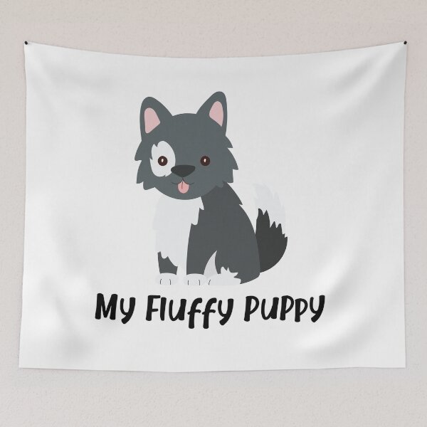 Item preview, My Fluffy Puppy | Cute Dog Design designed and sold by Spektre-Co.