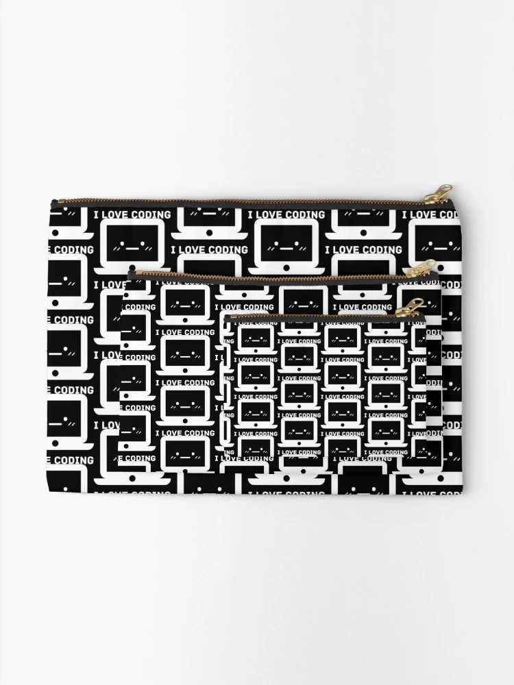Thumbnail 2 of 4, Zipper Pouch, I love coding Programmer Developer Gift designed and sold by codingpotato.