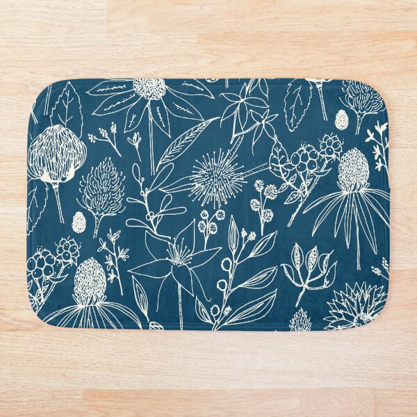 Item preview, Indigo - Australian - floral - study designed and sold by CraftCartwright.