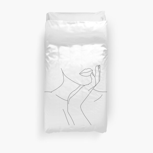 Female figure illustration - Myra Duvet Cover