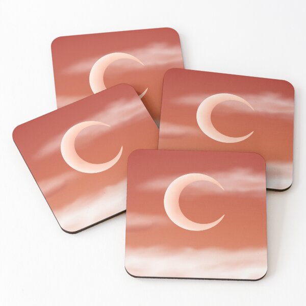 Item preview, Crescent Moon Orange Cloud Scene designed and sold by ToriaScarlett.