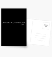 The Wire - “Come at the king, you best not miss.” Postcards