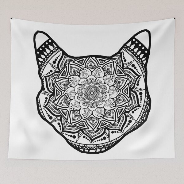Item preview, CatMandala designed and sold by ItalianMandala.