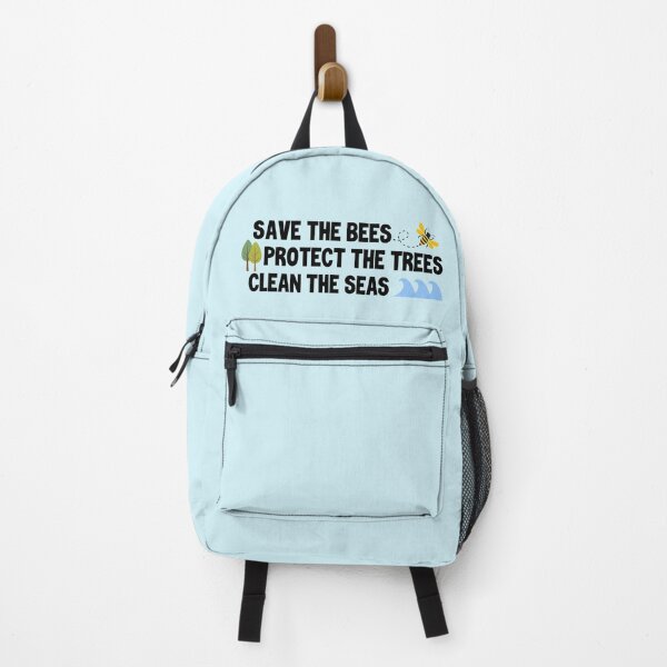 Item preview, Save The Bees Protect The Trees Clean The Seas designed and sold by WildHoneyDesign.