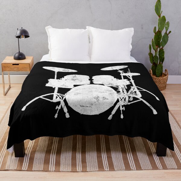 Artikelvorschau, Distressed Drums Silhouette entworfen und verkauft von playloud.