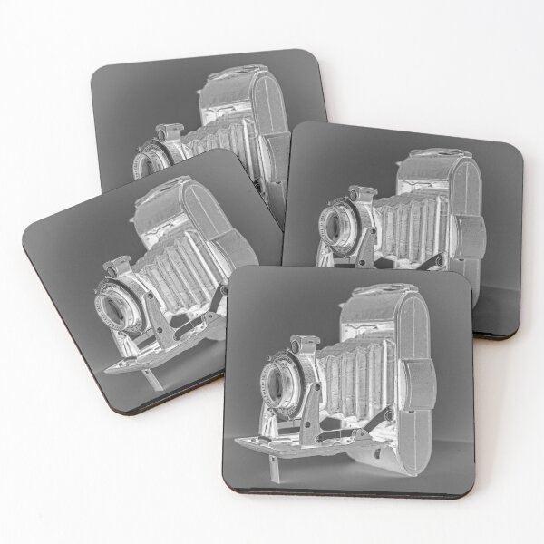 Item preview, Vintage German Folding Bellows Camera artwork design in Negative designed and sold by Christopher Ball.