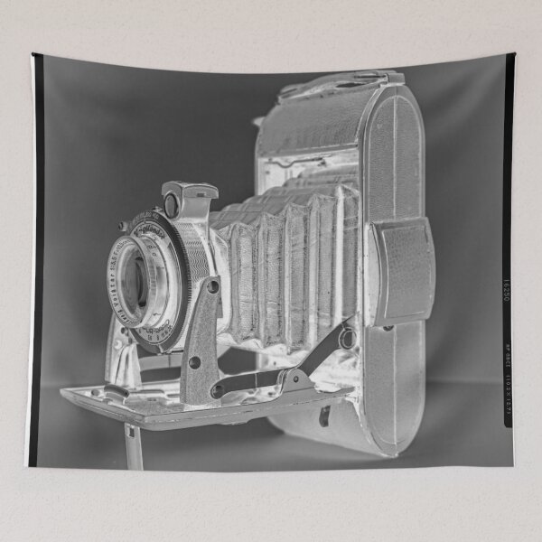 Item preview, Vintage German Folding Bellows Camera artwork design in Negative designed and sold by Christopher Ball.