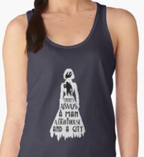 A Man, a Lighthouse and a City Women's Tank Top