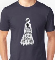 A Man, a Lighthouse and a City Unisex T-Shirt