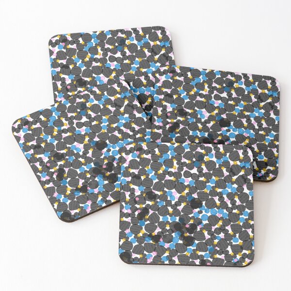 Item preview, Stellar // Bold Spot Print // Colourful Hot Pink, Black, Lime  Aqua designed and sold by fossdesign.