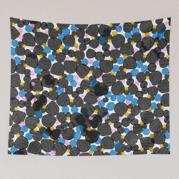 Item preview, Stellar // Bold Spot Print // Colourful Hot Pink, Black, Lime  Aqua designed and sold by fossdesign.