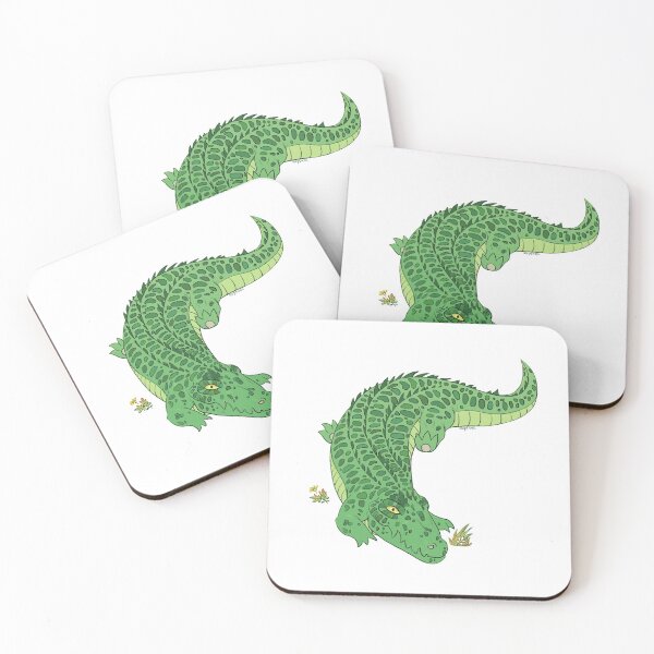 Item preview, Agile crocodile flat colored designed and sold by Sheptatel.