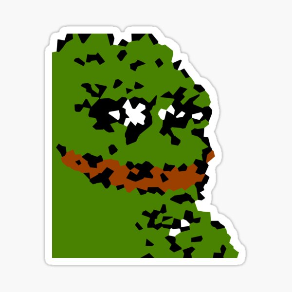 Pepe The Frog Smug Face With Smile And Hand On Chin Meme Kekistan All Over  Print Green Twist Bandeau Bikini Top