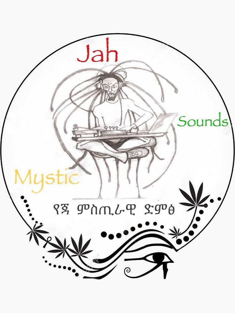 Jah Mystic Sounds Logo Sticker For Sale By Asetheru Redbubble 