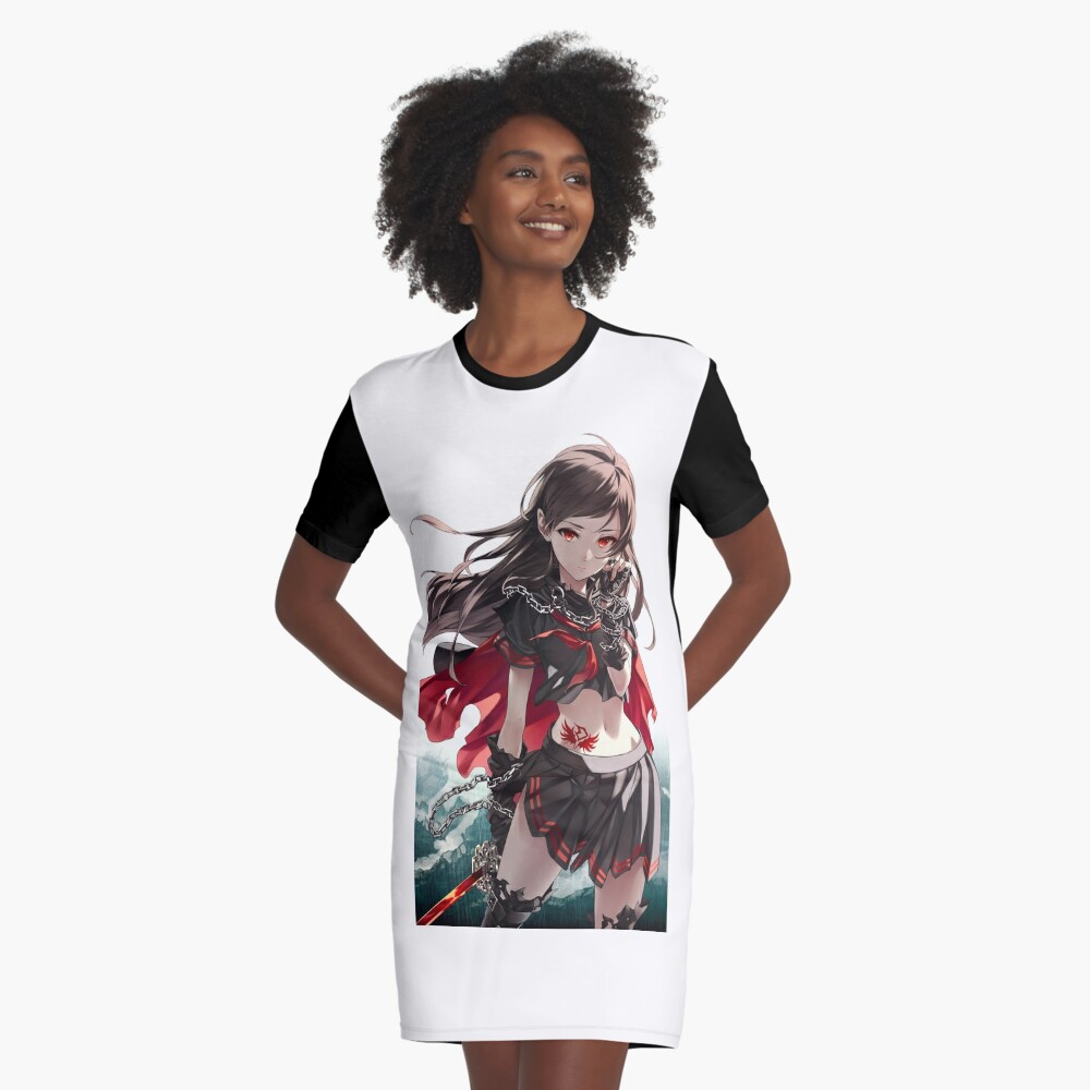 "Anime girl " Graphic T-Shirt Dress for Sale by JosemarSilva | Redbubble