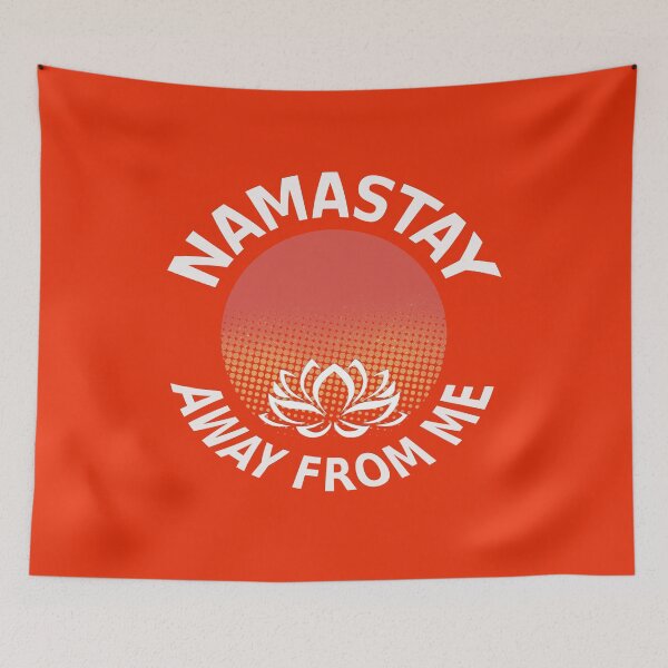 Item preview, Red Namastay away from me designed and sold by My-Queens-Store.