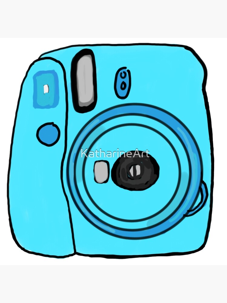 Baby Blue Instax Fujifilm Poster for Sale by creativeloft