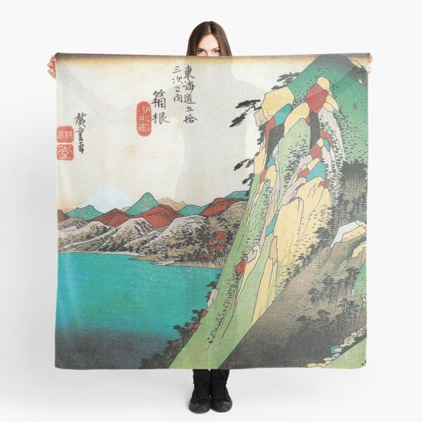 Item preview, Fifty-three stages of the Tôkaidô road: Lake Hakone - Japanese print - Utagawa Hiroshige  designed and sold by playmap.
