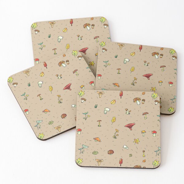 Item preview, Fall Fields Autumnal Mushroom Pattern designed and sold by MysticMagpie.