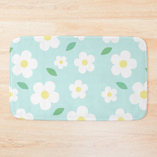 Item preview, White Flower Pastel Mint Kawaii Cute Cottagecore Aesthetic designed and sold by candymoondesign.