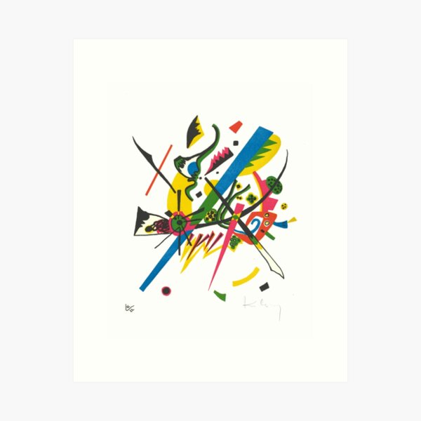 Vasily Kandinsky con firma | Pequeños Mundos I Lámina artística
