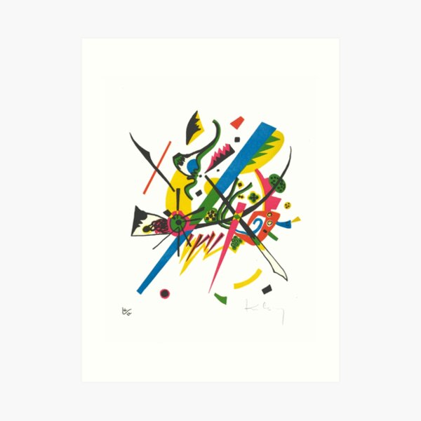 Vasily Kandinsky w/ Signature | Small Worlds I | On view at The Met Gallery 911 Art Print