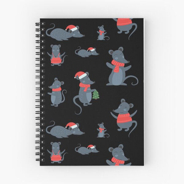 Aperçu de l'œuvre Adorable Baby Christmas Mice in Scarves and Santa Hats créée et vendue par VyckieG.