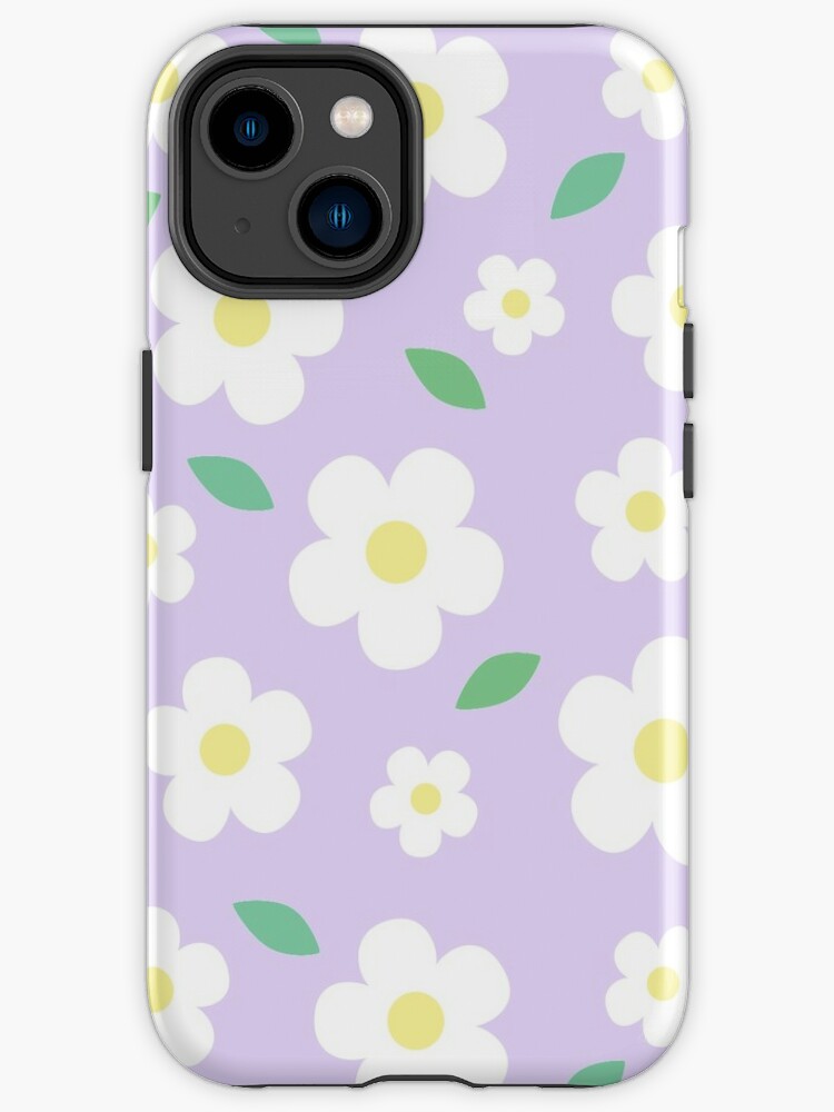 Funda de iPhone «Flor blanca Pastel Lavanda Púrpura Kawaii Lindo  Cottagecore Estética» de candymoondesign | Redbubble