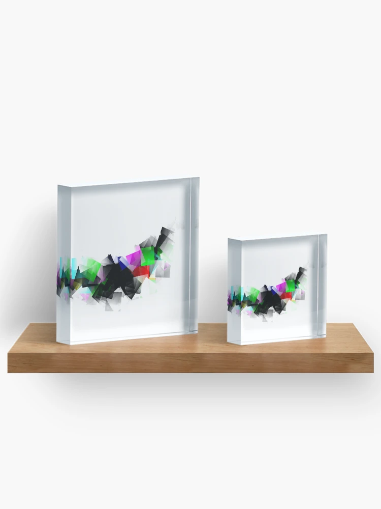 Thumbnail 3 of 5, Acrylic Block, Cubic Cascade designed and sold by DesignsofNote.