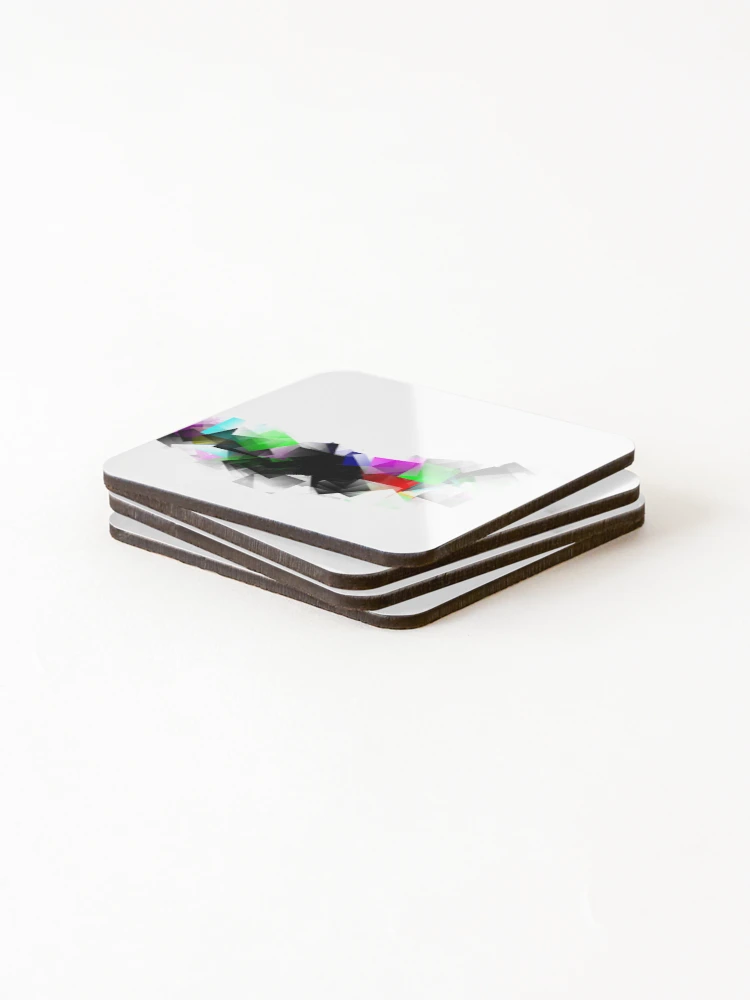 Thumbnail 4 of 5, Coasters (Set of 4), Cubic Cascade designed and sold by DesignsofNote.